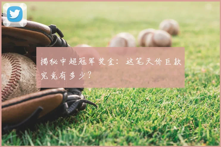 揭秘中超冠军奖金：这笔天价巨款究竟有多少？