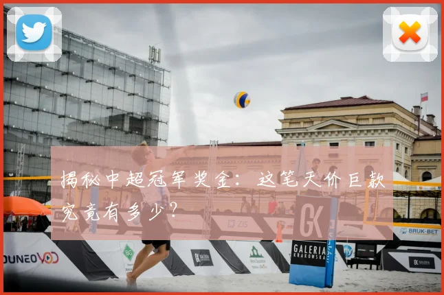 揭秘中超冠军奖金:这笔天价巨款究竟有多少?